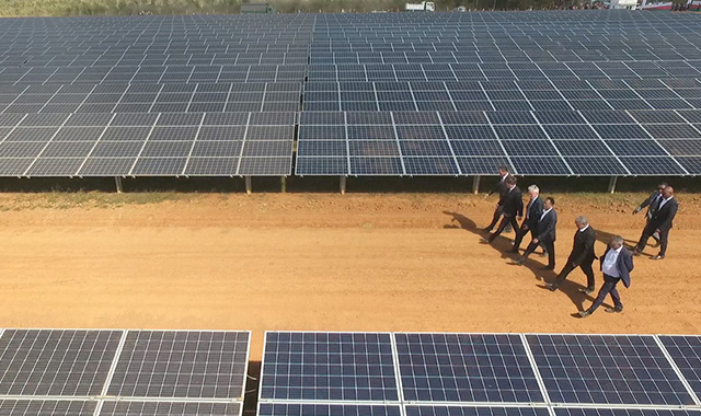 An example of an African large-scale solar plant in Madagascar. Credit: Presidence Madagascar