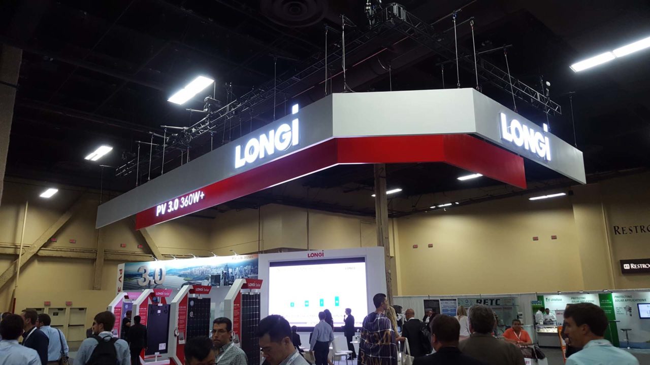 At Solar Power International 2017 trade show in Las Vegas, LONGi Solar introduced its 300W+ solar module series, with 60-cell modules delivering over 300W nominal power and 72-cell modules exceeding 360W.
