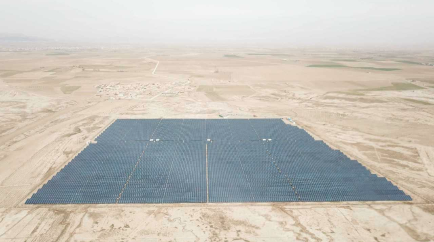 The solar power station near Ebrahimabad generates 8.5 MWp. Credit: Athos Solar
