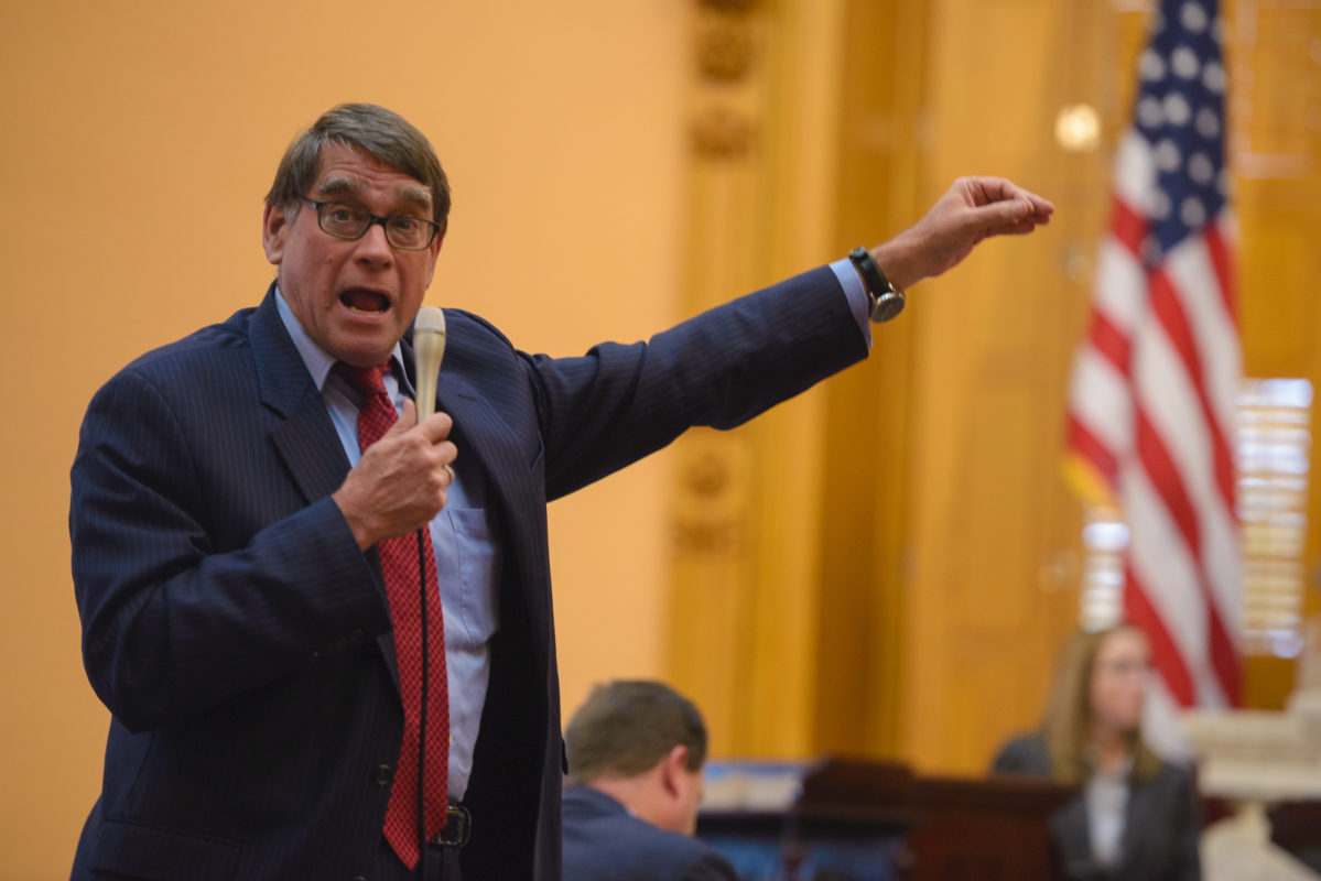 Ohio senator Bill Seitz has been instrumental in the bills used to weaken state renewable potential and recommended information from fossil fuel funded special interest groups be included in the EMSC report that eventually led to HB 544. Source: Ohio Senate