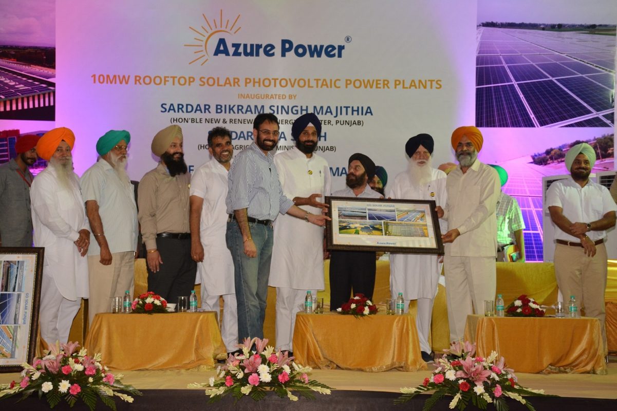 The project is spread across eight locations and the electricity generated will be sold to Punjab State Power Corporation Limited at a tariff of INR 7.59/kWh (US$0.113). Credit: Azure Power