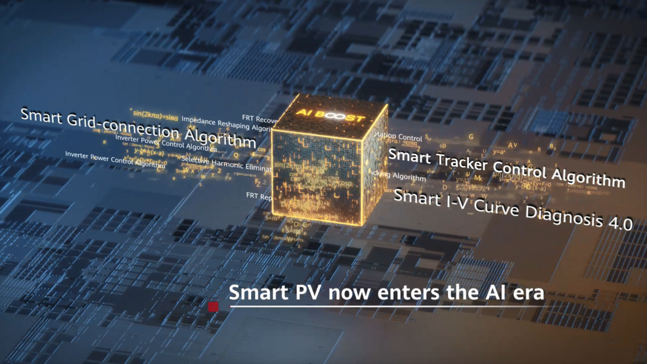 The combined solar, storage and energy management system aims to deliver round-the-clock, self-generated power. Image: Huawei.
