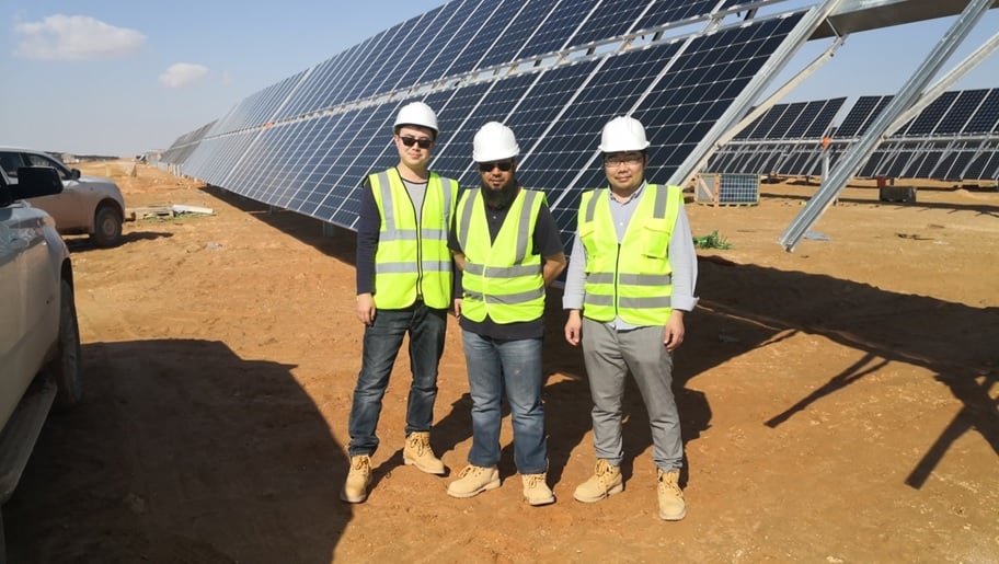 Jolywood is supplying 458MW of nTOPCon bifacial modules to the project, its largest single order for this technology, after supplying a 125MW batch to an Oman Marubeni project in 2019. Image: Jolywood