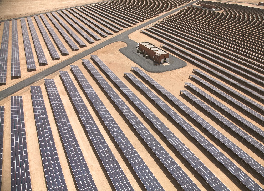 Enviromena's !0MW solar plant in Masdar City, Abu Dhabi.