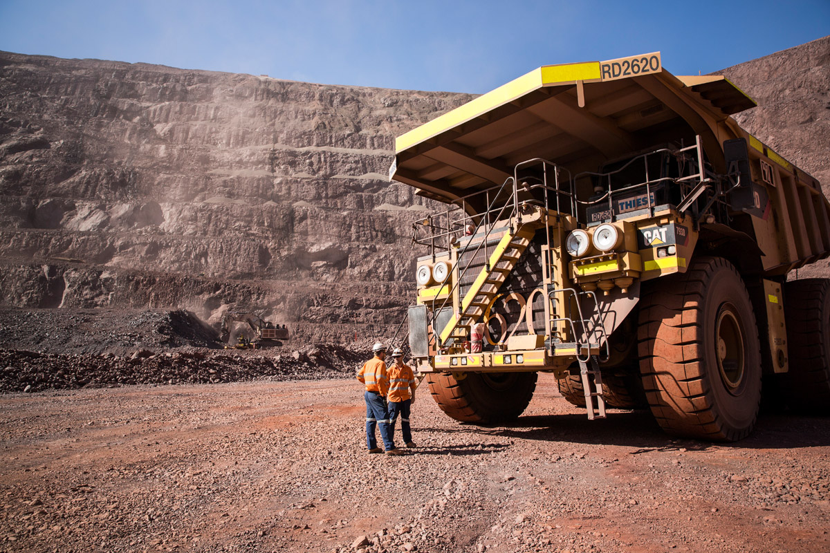 Staff at Oz Minerals' operational Prominent Hill Mine in South Australia. Source: Oz Minerals