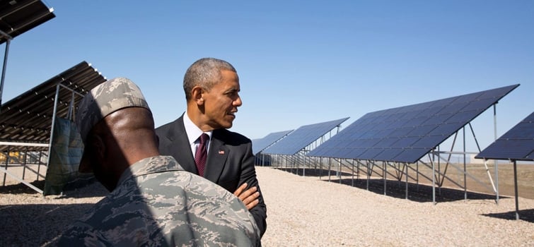 President Obama at Hill Air Force Base in Utah, April 2015. Source: US Department of Energy