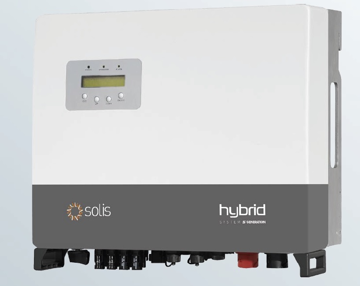 The Solis 3-phase hybrid inverter is designed to integrate storage simply, easily, and safely alongside a new PV system. Image: Solis