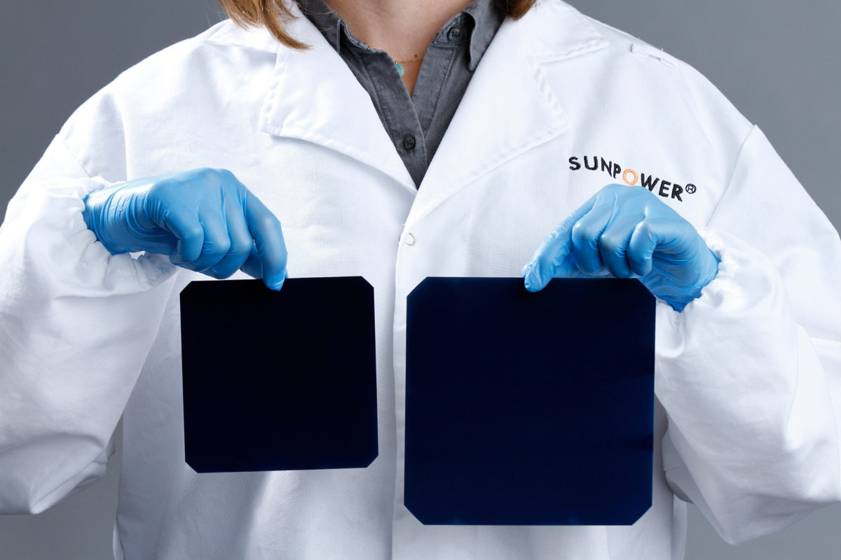 Maxeon 5 uses larger wafer sizes than other Maxeon generations.