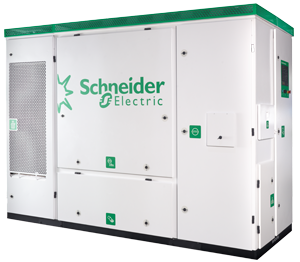 The system is claimed to lower capital expenditure due to its 1500VDC configuration resulting in the need for fewer inverter stations, less equipment and less wiring. Image: Schneider Electric