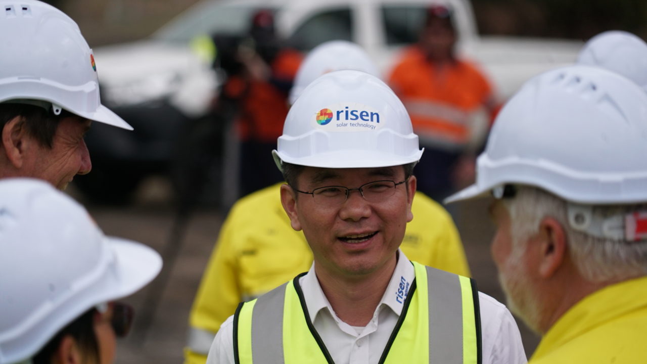 Eric Lee, general manager, Australia. Source: Risen Energy.