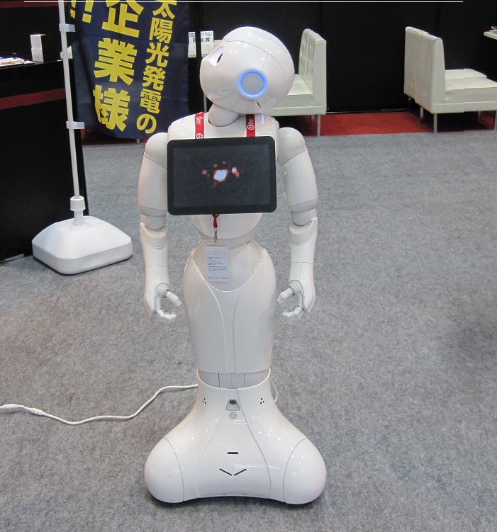 Finally: it wouldn't be a Japanese trade show without some robots.