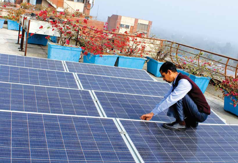 Rooftop sector has grown at a “sizzling 300%” in the last year, said Bridge to India. Credit: The Climate Group
