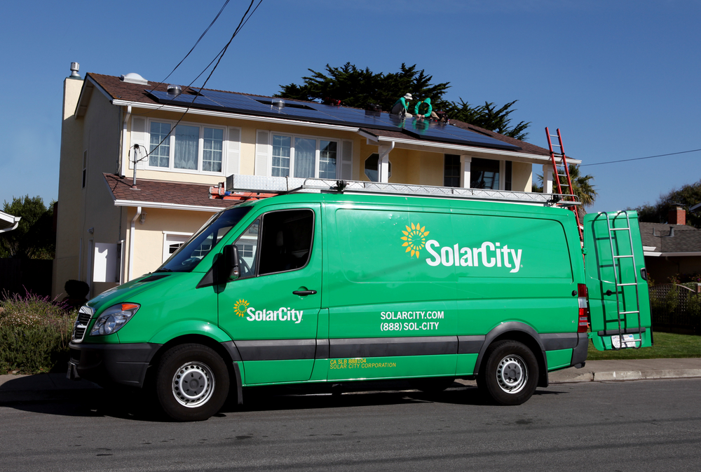 According to SolarCity, now it's possible for many customers to pay less for solar than they pay for utility power and receive thousands in tax credits; fixed payment options to start around US$50 a month. Source: SolarCity